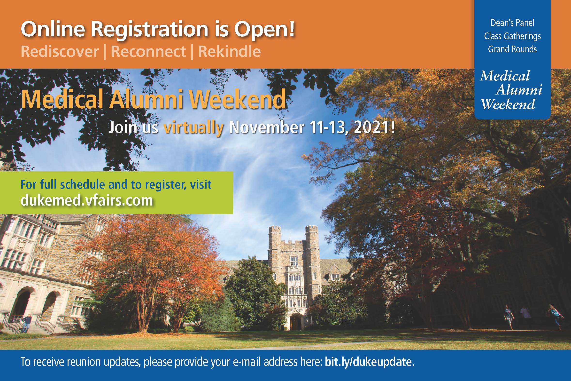 Medical Alumni Weekend registration now open!