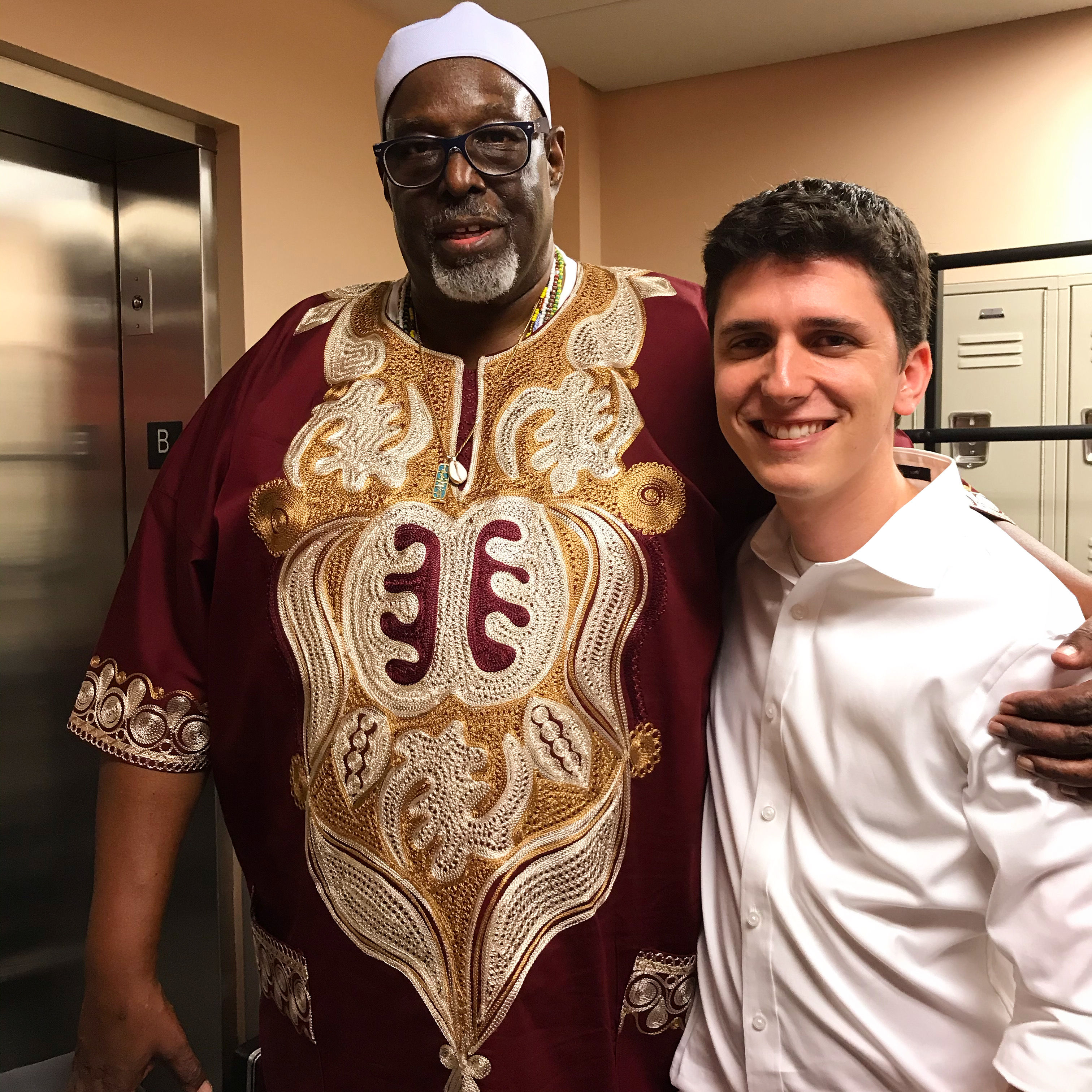 Eric Oberstein with his mentor, the late Bradley Simmons