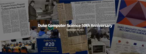 Duke Computer Science 50th Anniversary picture collage