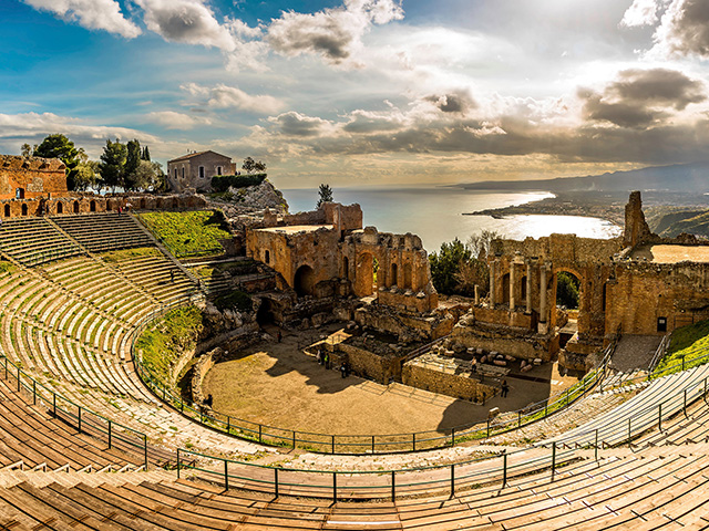 View of ancient outdoor theater