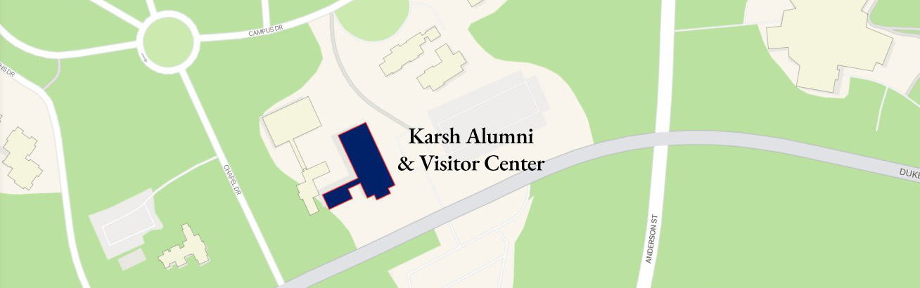 Map of the Karsh Alumni & Visitor Center