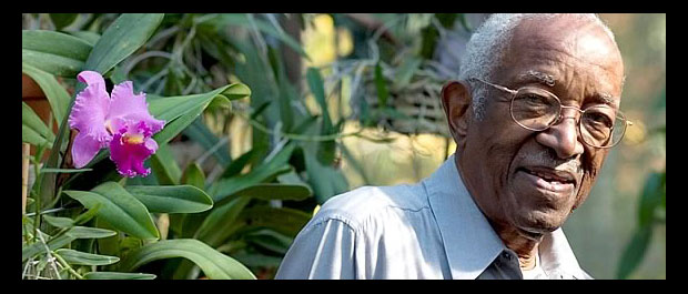 An extraordinary man: Franklin inside his greenhouse in 2006. Derek Anderson / The New York Times / Redux