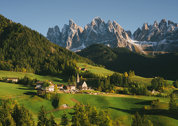 Hills and mountains