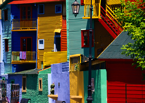 Colorful buildings