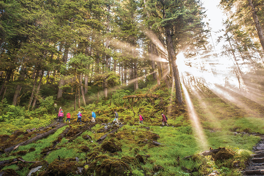 hiking in Alaska