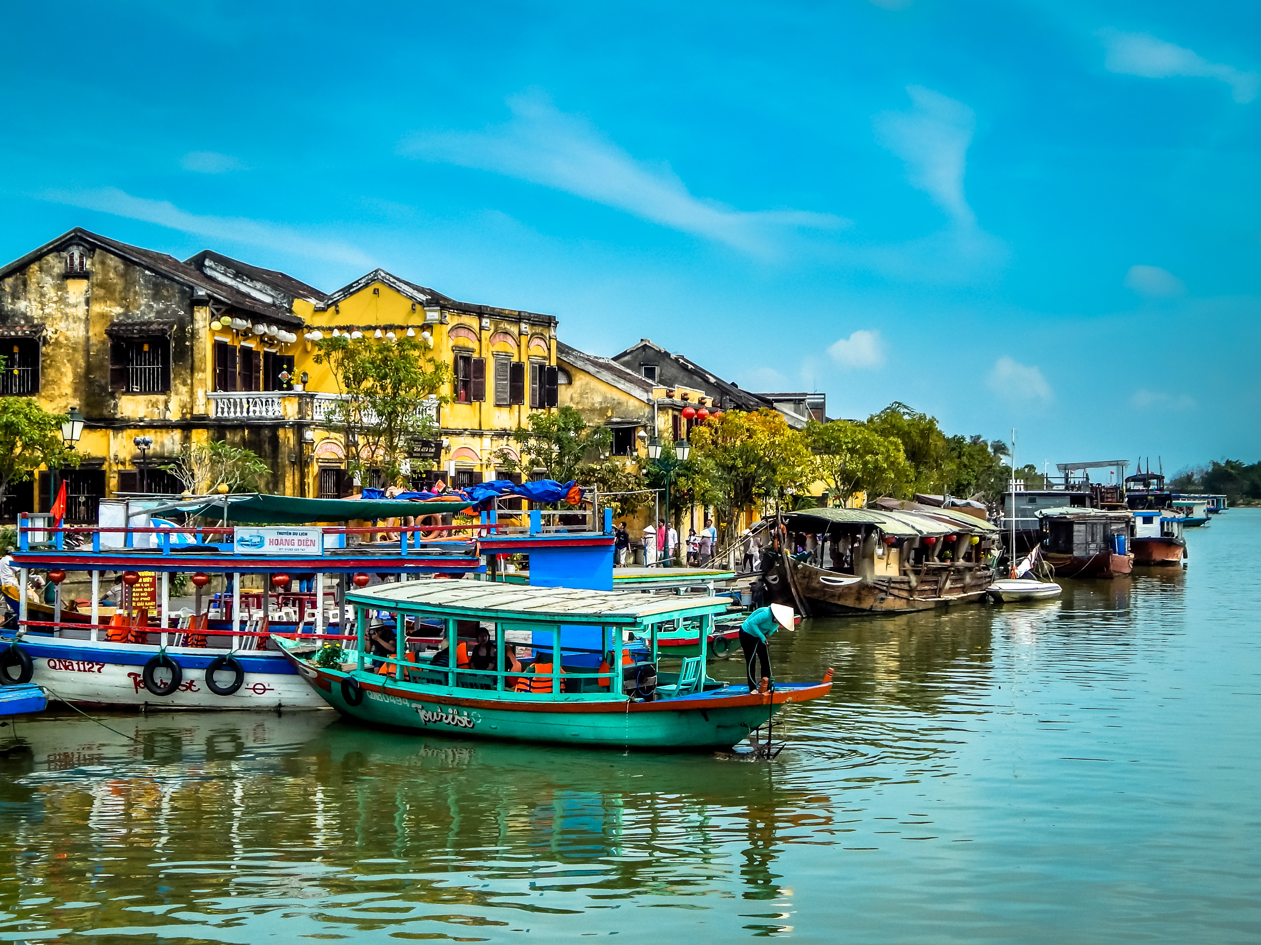 Vietnam city along a waterway