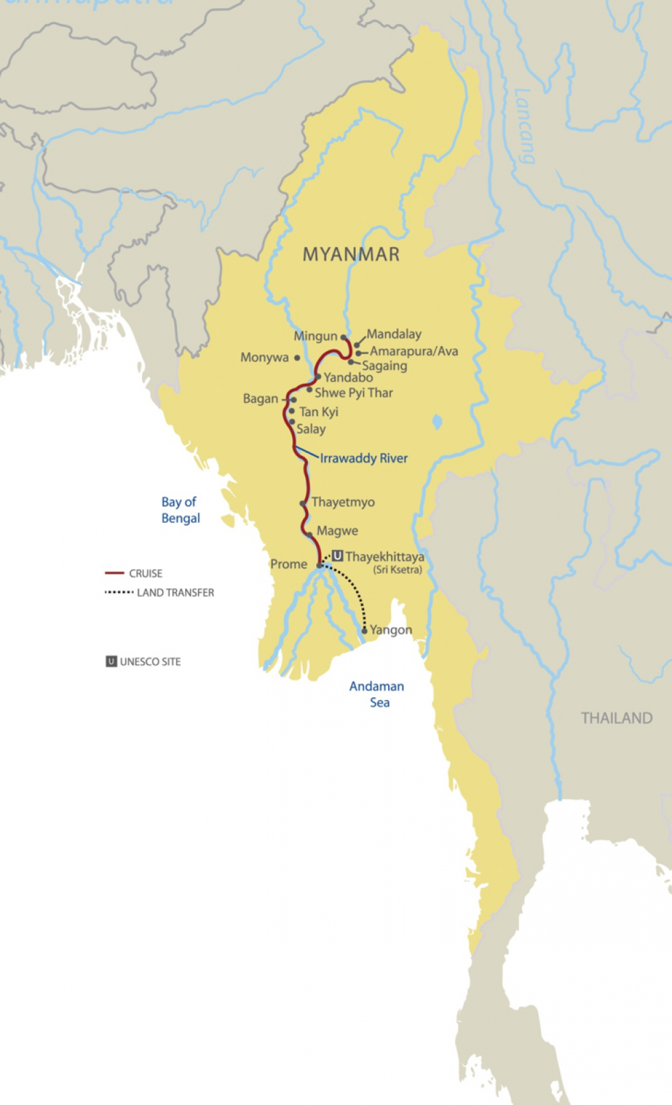 Irrawaddy River On World Map 